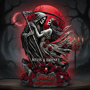 Skeleton Couple Acrylic Light Box - Personalized Gifts For Couples 05hudt091225-Homacus