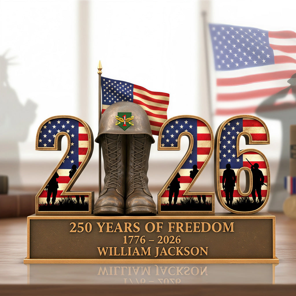 Veteran 2026 Acrylic Plaque - Personalized Gifts For Military Plaque 03OHMG131025-Homacus