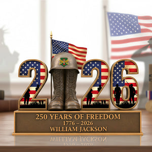 Veteran 2026 Acrylic Plaque - Personalized Gifts For Military Plaque 03OHMG131025-Homacus
