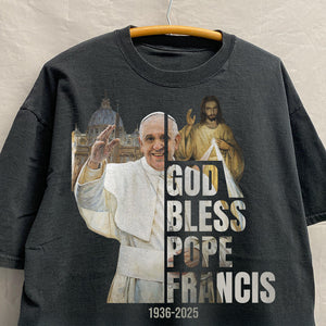God Bless Pope Francis Shirt 04HUDT230425-Homacus