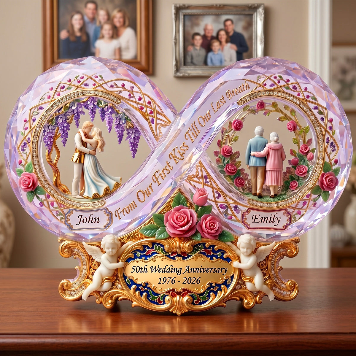A Lifetime Of Love Acrylic Plaque - Personalized Gifts For Loved Ones 02TYTN290526-Homacus