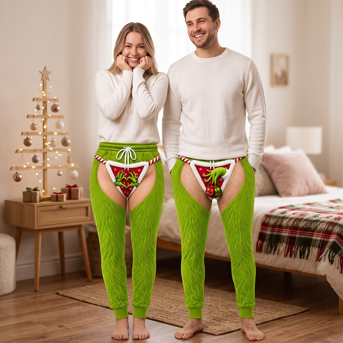 Playful Furry Character Sweatpants - Personalized Gift For Christmas 03TYTA100926