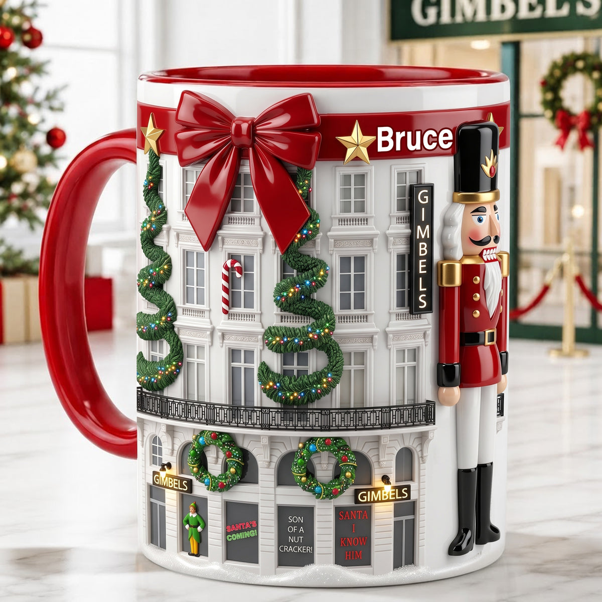 Nutcracker Department Store Accent Mug - Personalized Christmas Gifts 03hulu210826-Homacus