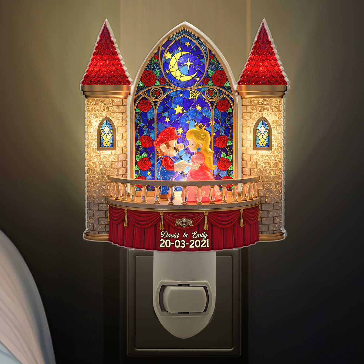 Couple Acrylic Night Light - Personalized Gift For Couple 03TOPU190625-Homacus