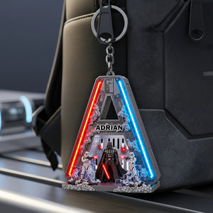Galaxy Alphabet Keychain Personalized Gifts For Fans 01HYDT050925-Homacus