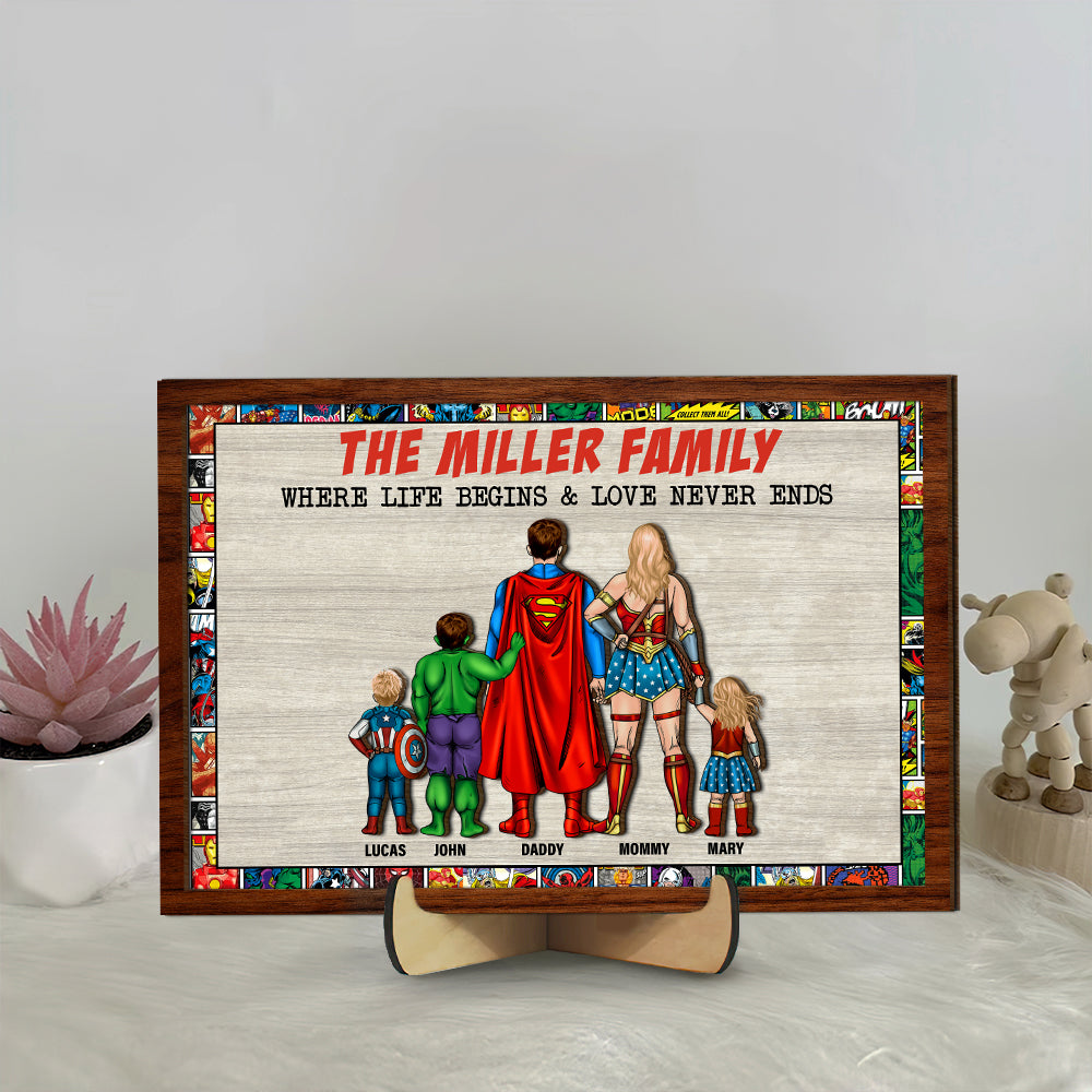 Personalized Gifts For Family Wood Sign 07NALH150223TM-Homacus