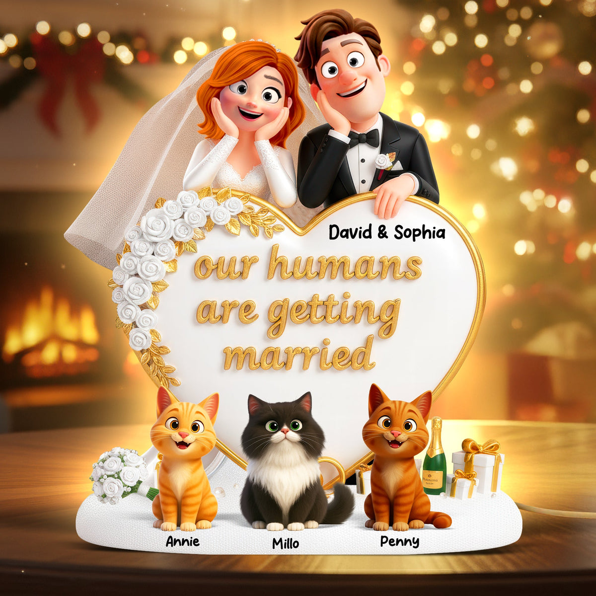 Wedding Couple Light Box – Personalized Gifts For Pet Lovers 05toqn051125-Homacus
