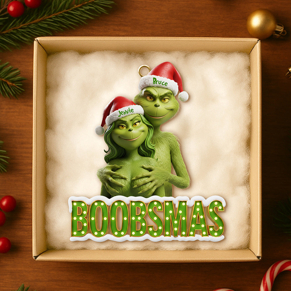 Naughty Couple Christmas Tree Ornament Personalized Gifts 05OHDT141125-Homacus