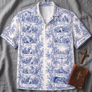 Jesus Cross Journey Hawaiian Shirt - Personalized Gifts For Christians 02hutn200726-Homacus