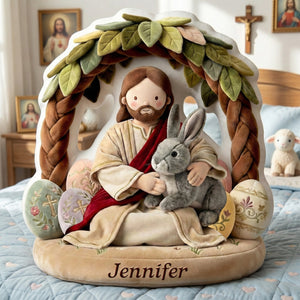 Jesus Easter Pillow – Personalized Gifts For Christians 05paqn090126-Homacus