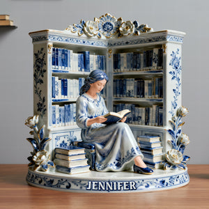 Reading Girl Acrylic Plaque – Personalized Gifts For Book Lovers 01naqn191225-Homacus