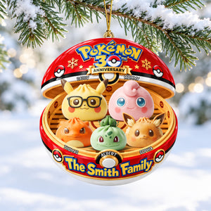 Cute Dumpling Family Christmas Ornament - Personalized Gifts For Family 04OHQN250926-Homacus