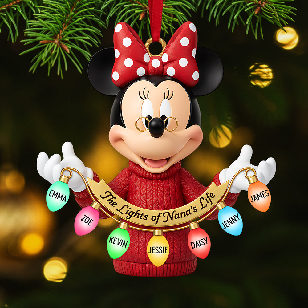 The Lights Of Grandma Acrylic Ornament - Personalized Gift For Grandma 01NATA011125-Homacus