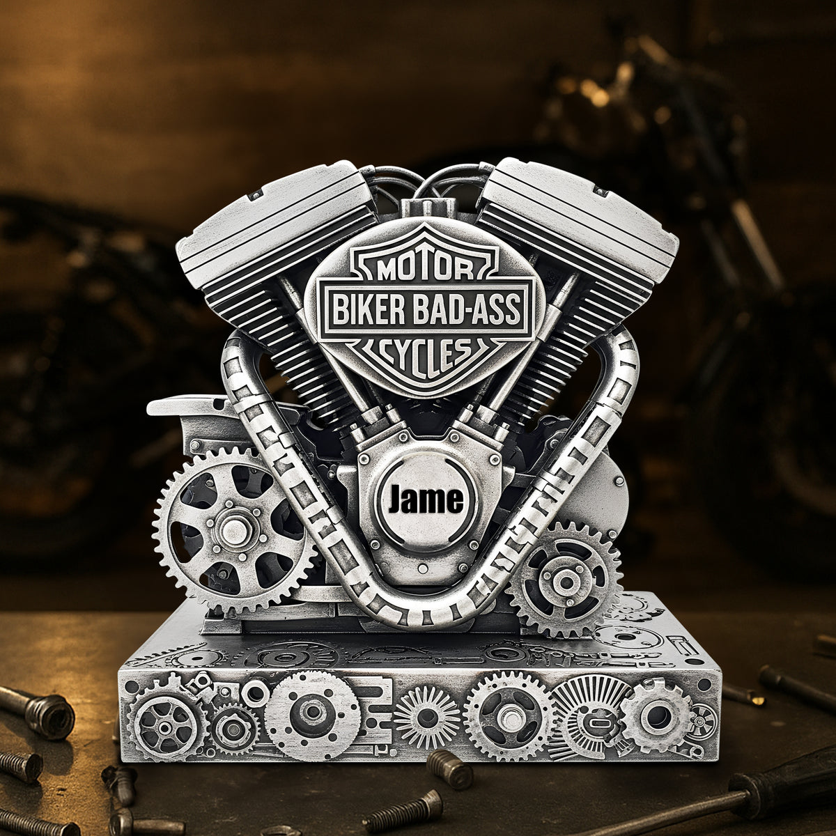 Strong Motorcycle Engine Acrylic Plaque - Personalized Gifts For Bikers 03QHLU170925-Homacus