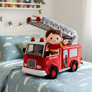 Cute Firefighter Kid Custom Shape Pillow - Personalized Gifts For Kid 01QHQN081125-Homacus