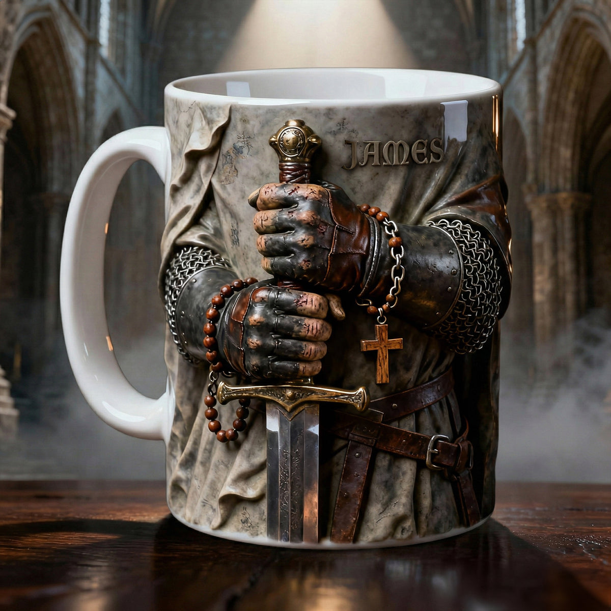 Faithful Templar Knight Coffee Mug, Personalized Gifts For Christians 05qhlu280126-Homacus