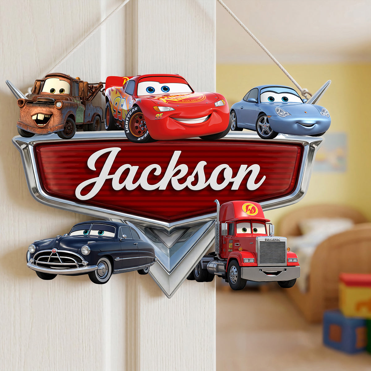 Racing Crew Acrylic Sign - Personalized Gifts For Kids 01nata250626-Homacus