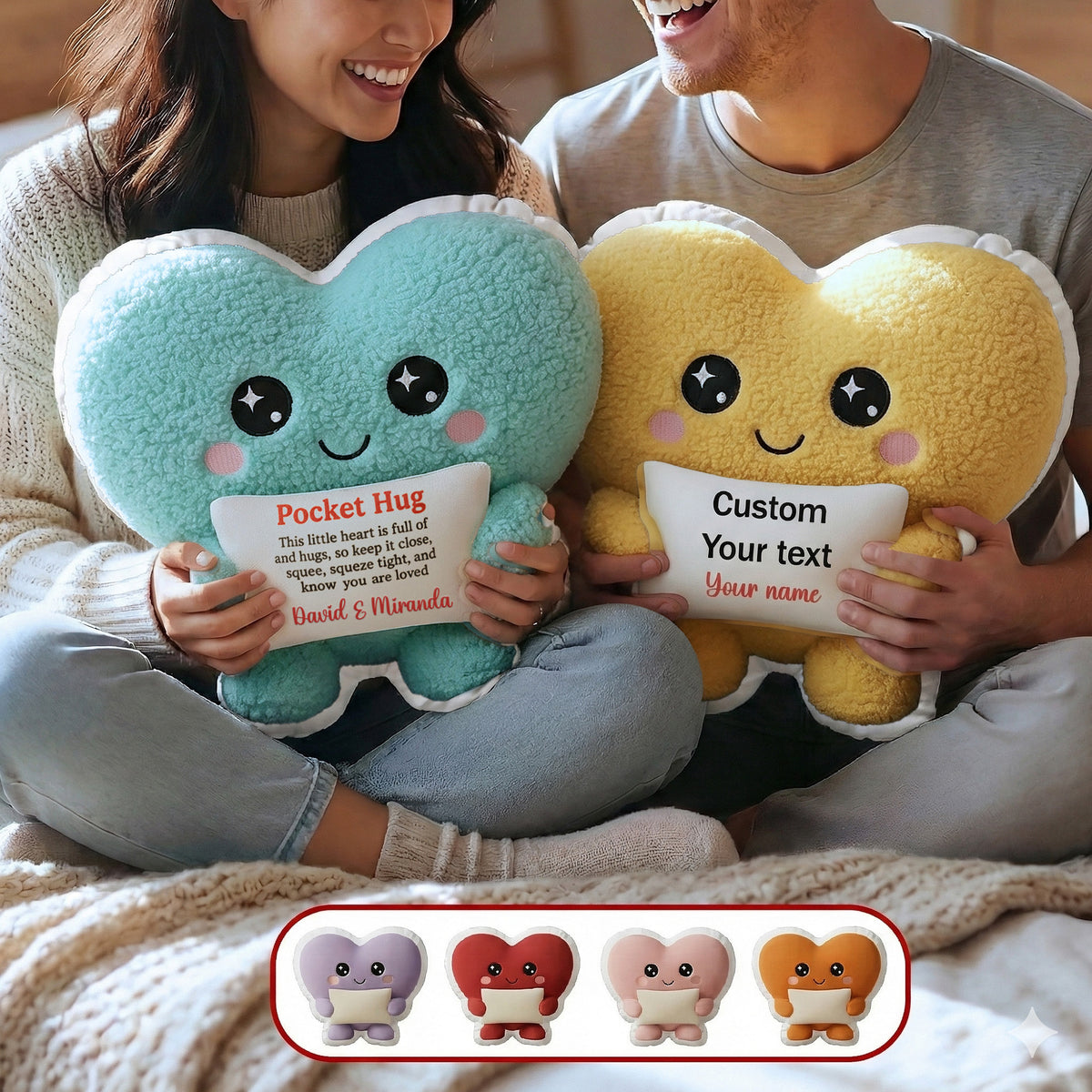 Valentine Couple Heart Shape Pillow - Personalized Gifts For Couple 02hymg241125-Homacus