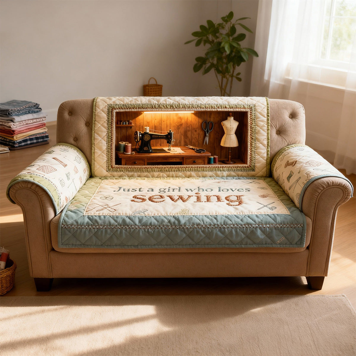 Sewing Room Quilted Sofa Cover, Personalized Gifts For Sewing Lovers 01KIMG260126-Homacus