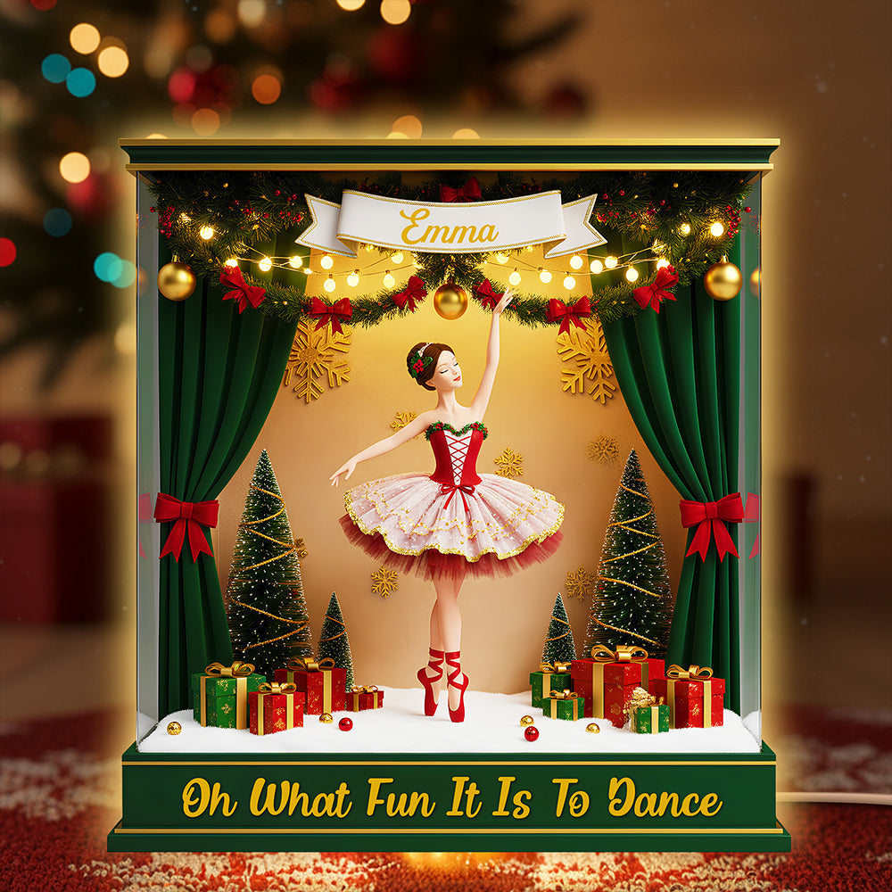 Ballet Christmas Light Box Personalized Dancer Gifts 03PGDT101125-Homacus
