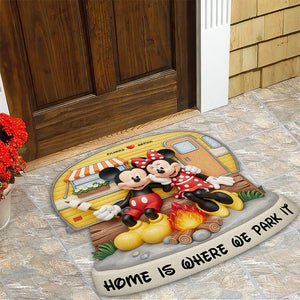 Camping Couple Doormat - Personalized Gifts For Couple 03naqn090625-Homacus