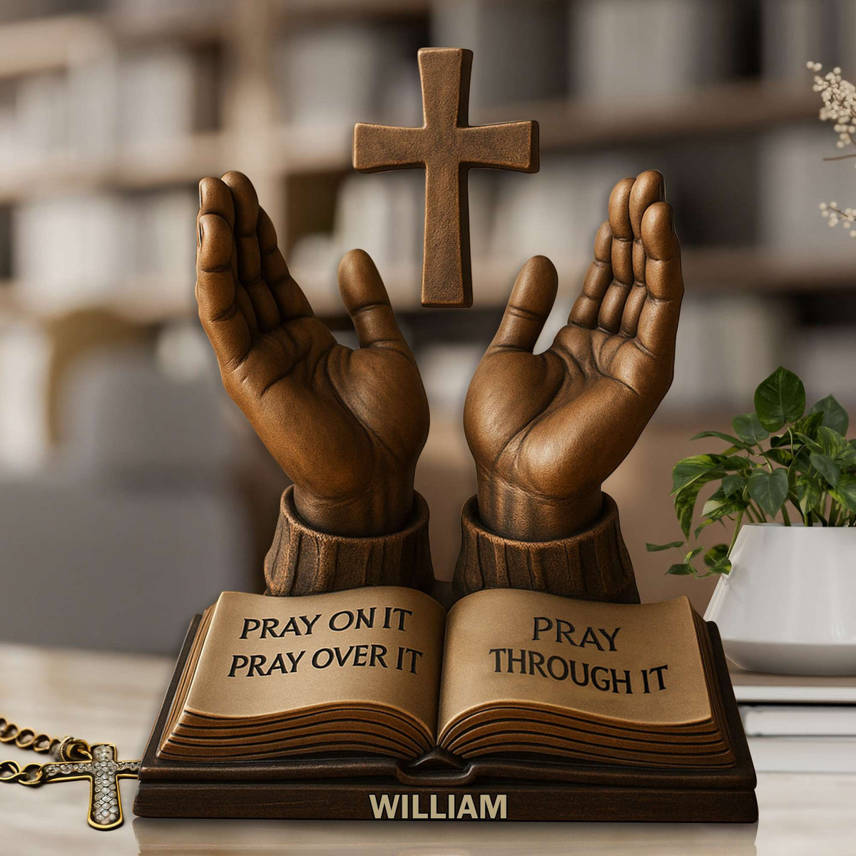 Held In His Hands Acrylic Plaque - Personalized Gifts For Christian 04TOLU160725-Homacus