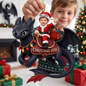 Magical Santa Kids Christmas Ornament - Custom Photo Gifts For Kid 01tyqn140926