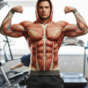 Hyper Realistic Muscle Hoodie Gifts For Fitness Lovers 05hytn111125-Homacus