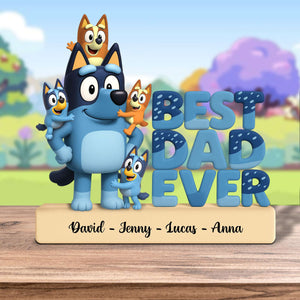 Best Dad Ever Acrylic Plaque - Personalized Gifts For Father 01OHTN090525-Homacus