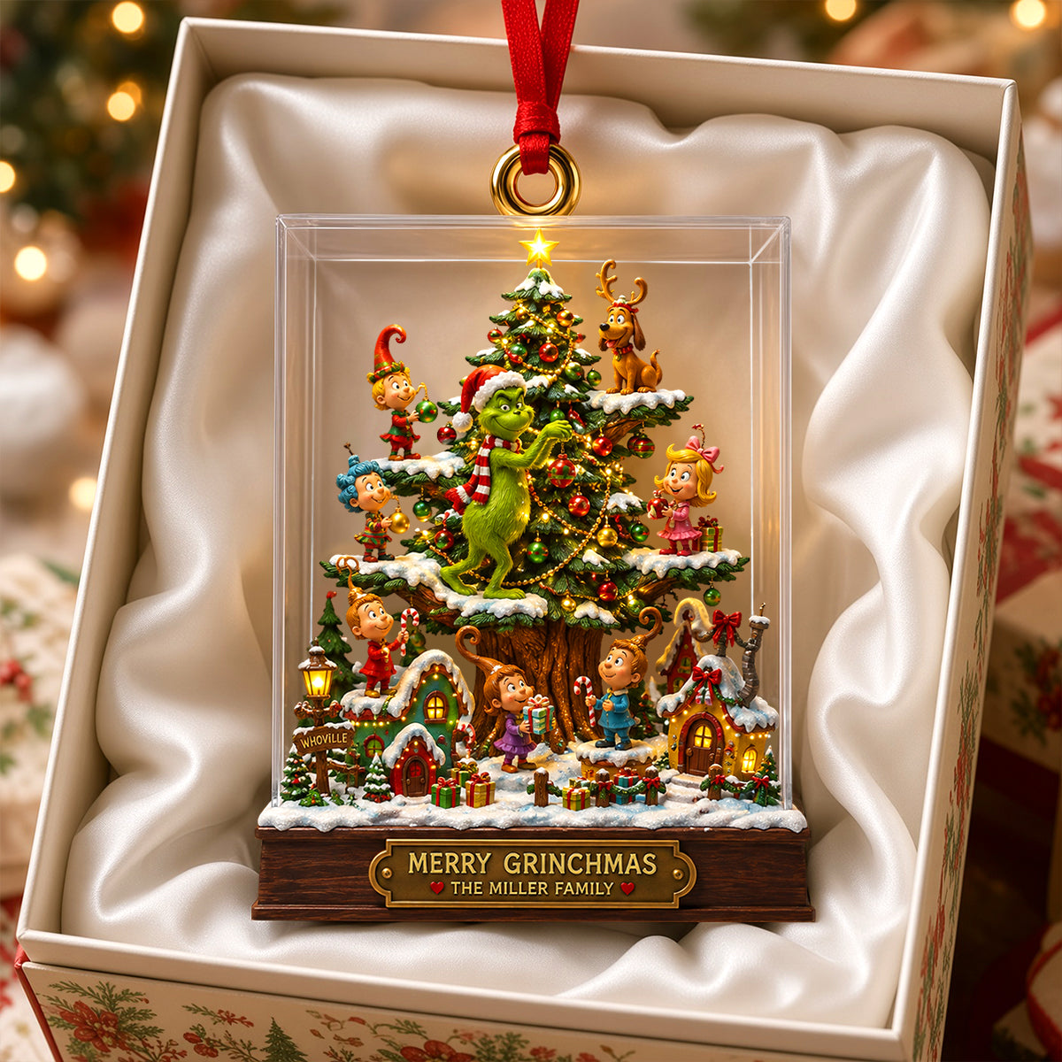 Whimsical Christmas Family Acrylic Ornament - Personalized Gifts For Family 03todh030926