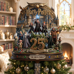 25th Anniversary Fantasy School Topper - Personalized Gifts For Christmas Tree Topper 02TODT170926