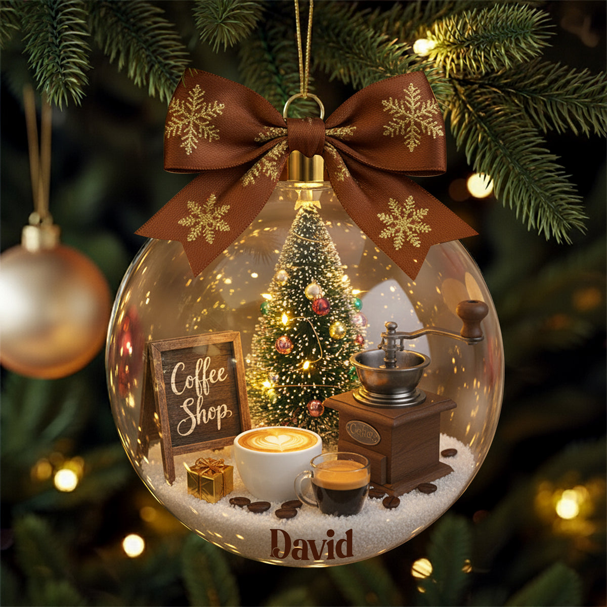 Vintage Coffee Ornament - Personalized Gifts For Coffee Lovers 01palu041125-Homacus