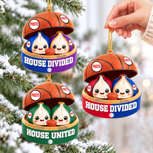House United Dumpling Couple Ornament - Personalized Gifts For Sport Lover Couple Christmas Ornament 04HUQN131026-Homacus