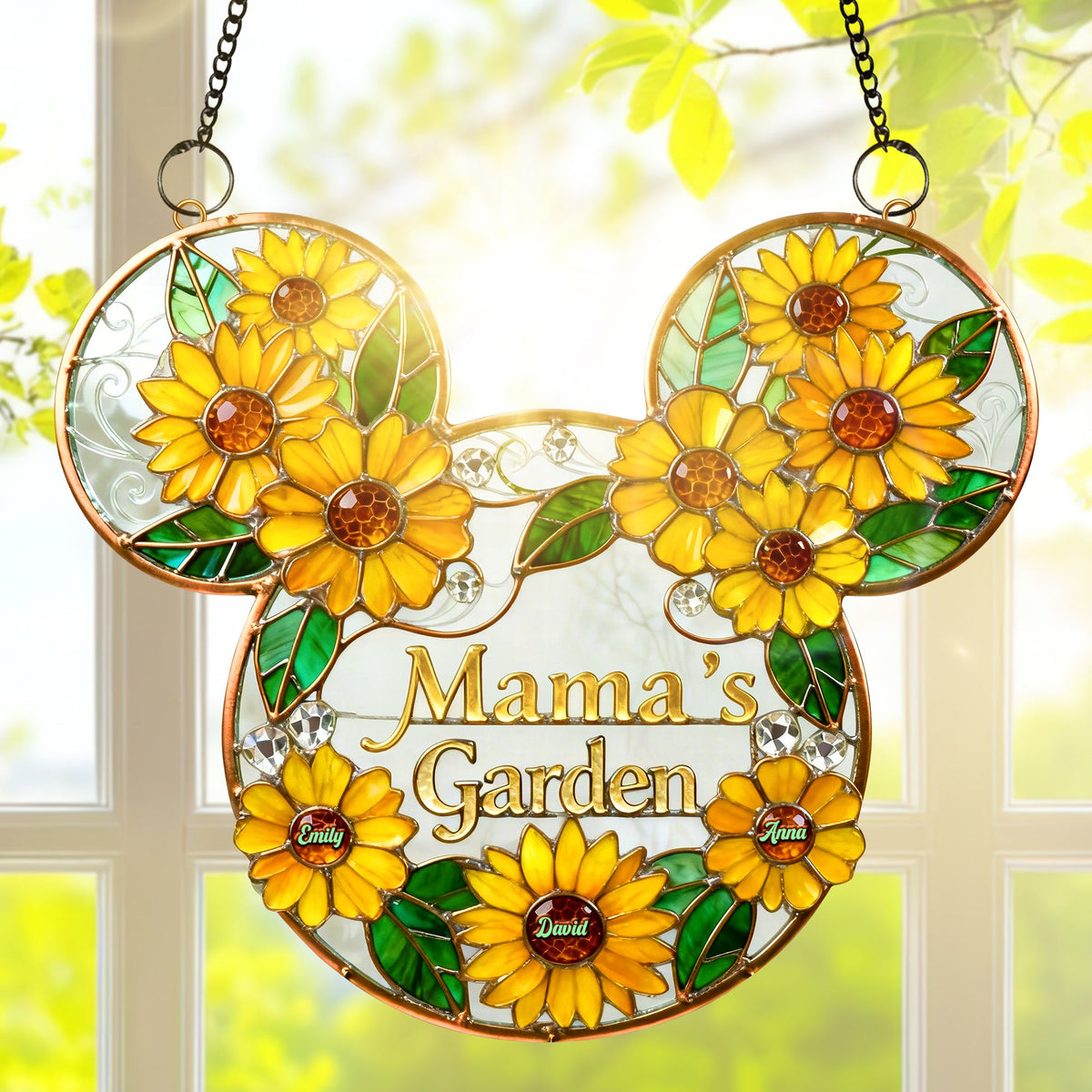 Sunflower Suncatcher Ornament - Personalized Gifts For Mother's Day 04TOQN230226-Homacus