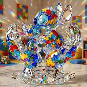 Autism Mom And Kid Acrylic Plaque - Personalized Gifts For Mom 01tgqn100126-Homacus