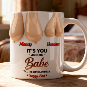 Old Couple Forever Mug - Personalized Gifts For Couple 04OHMG060125-Homacus