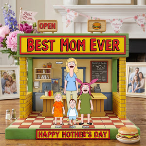Best Mom Ever Acrylic Plaque - Personalized Gifts For Mothers 02hutn180426-Homacus
