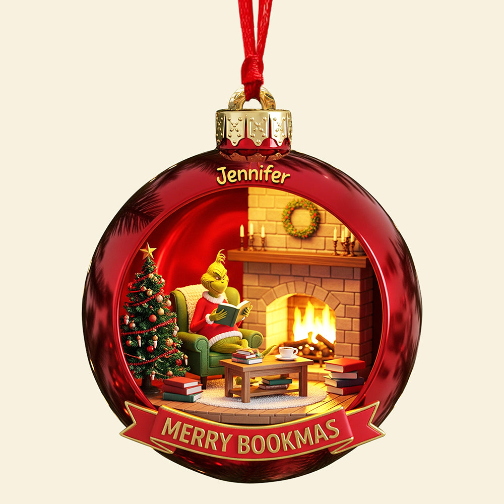 Merry Bookmas Christmas Ornament - Personalized Gifts For Book Lovers 04pgqn190825-Homacus