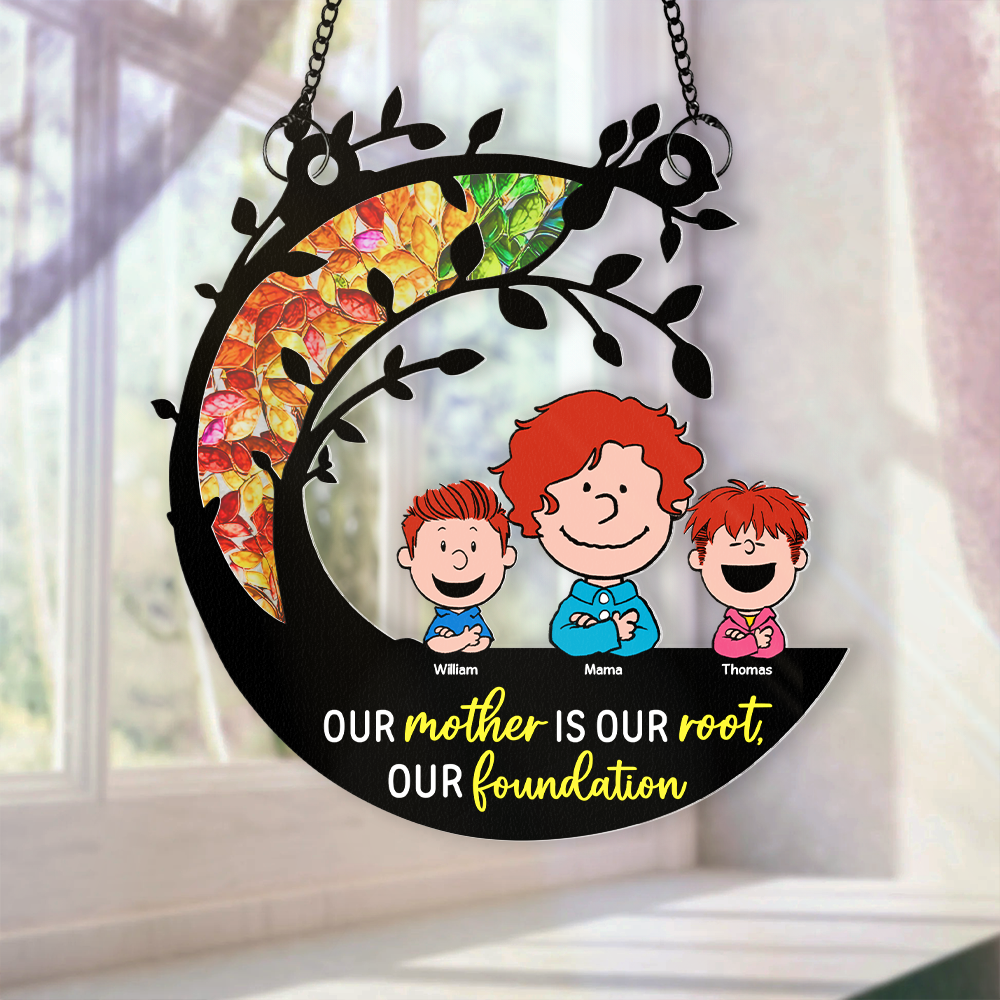 Personalized Gifts For Mom Window Hanging Suncatcher Ornament 01kapu150225-Homacus