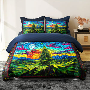 Weed Quilt Bedding Set 024hutn060225-Homacus