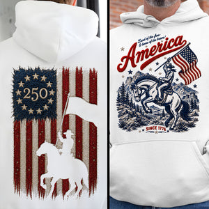 Land Of The Free - Celebrated America 250th Anniversary Shirt - Personalized Gifts For Patriots 05paqn280526