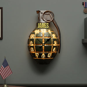 Veterans Weapon Acrylic Hanging Wall Clock - Personalized Gifts For Veteran 03hyta251225-Homacus