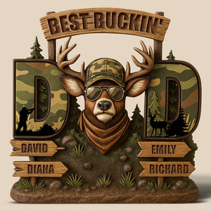 Deer Dad Acrylic Plaque - Personalized Gifts For Dad 01xqqn300425-Homacus