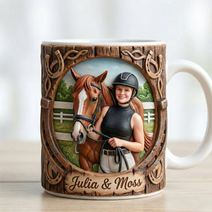 Custom Photo Gifts For Horse Lovers Coffee Mug 02hutn170126-Homacus