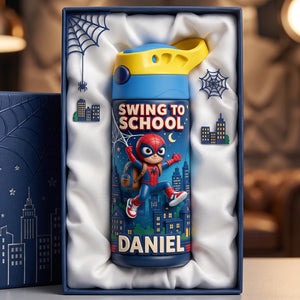 Swing To School 12oz Colorful Tumbler - Personalized Gifts For Kids 06todh270726-Homacus