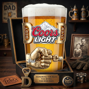 Family Fist Bump Tumbler Glass - Personalized Gifts For Dad 01NADT220526-Homacus