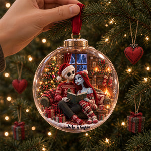 Cozy Spooky Couple Christmas Ornament - Personalized Gifts For Couple 09ttlu061026-Homacus