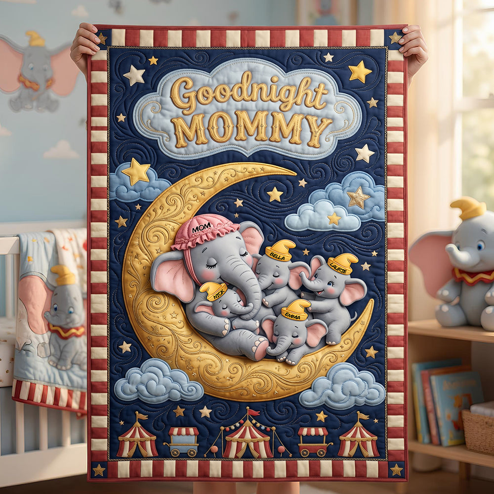 Goodnight Mommy Blanket - Personalized Gifts For Moms 01padt220426-Homacus