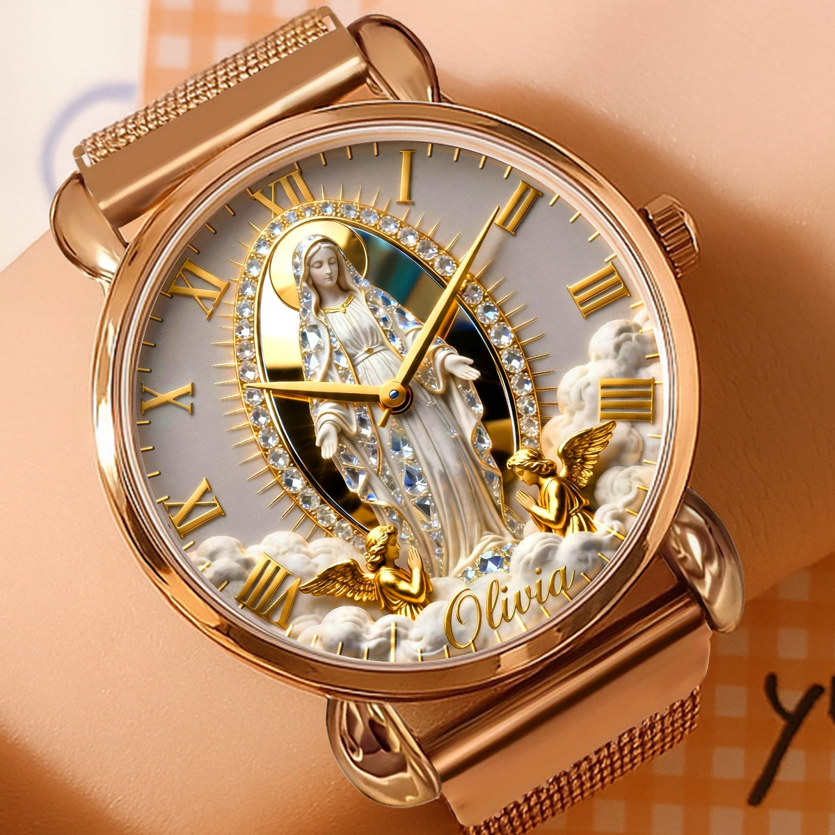 Virgin Mary Mesh Strap Quartz Watch – Personalized Gifts For Christian 04tgqn090126-Homacus