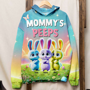 Personalized Gifts For Mom Easter Day Shirt Bunny Peeps-Homacus